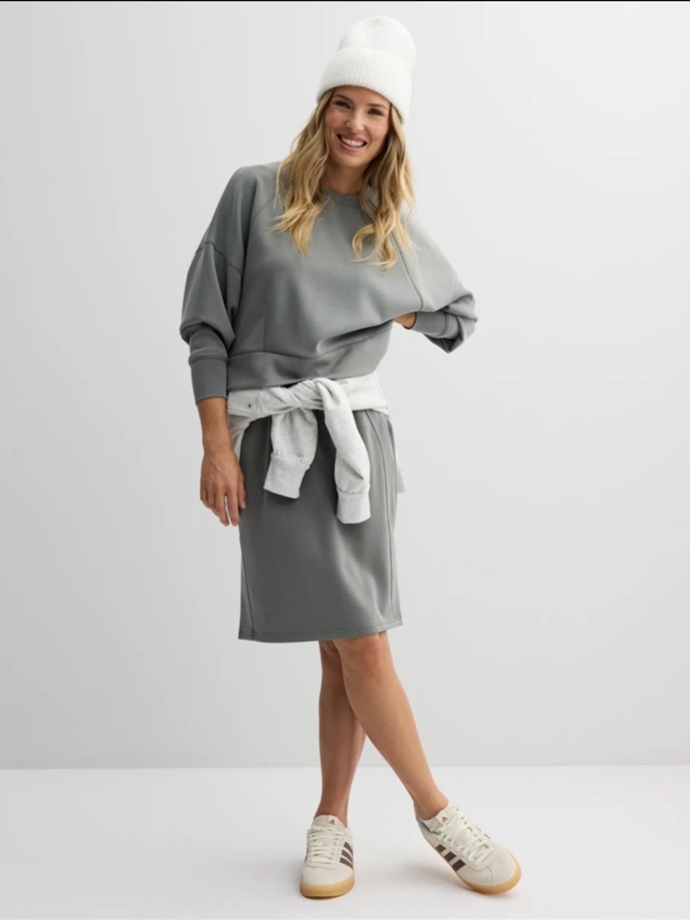 FLX High-Rise Midi Skirt in black